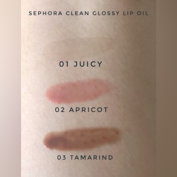 ($11) Sephora Clean Glossy Lip Oil, Apricot - Picture 5 of 5